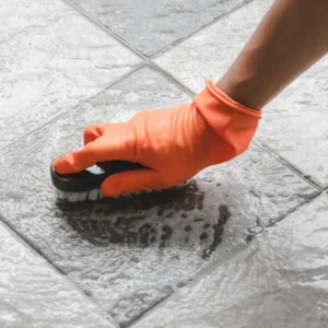 Bathroom tile grouting