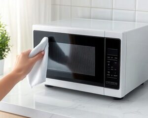 Microwave cleaning