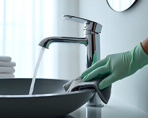 Additional washbasin cleaning