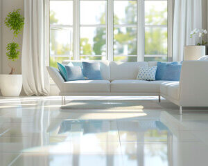 Living room cleaning